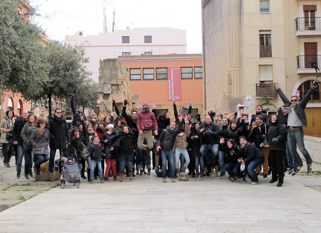 Foto de grup saltant