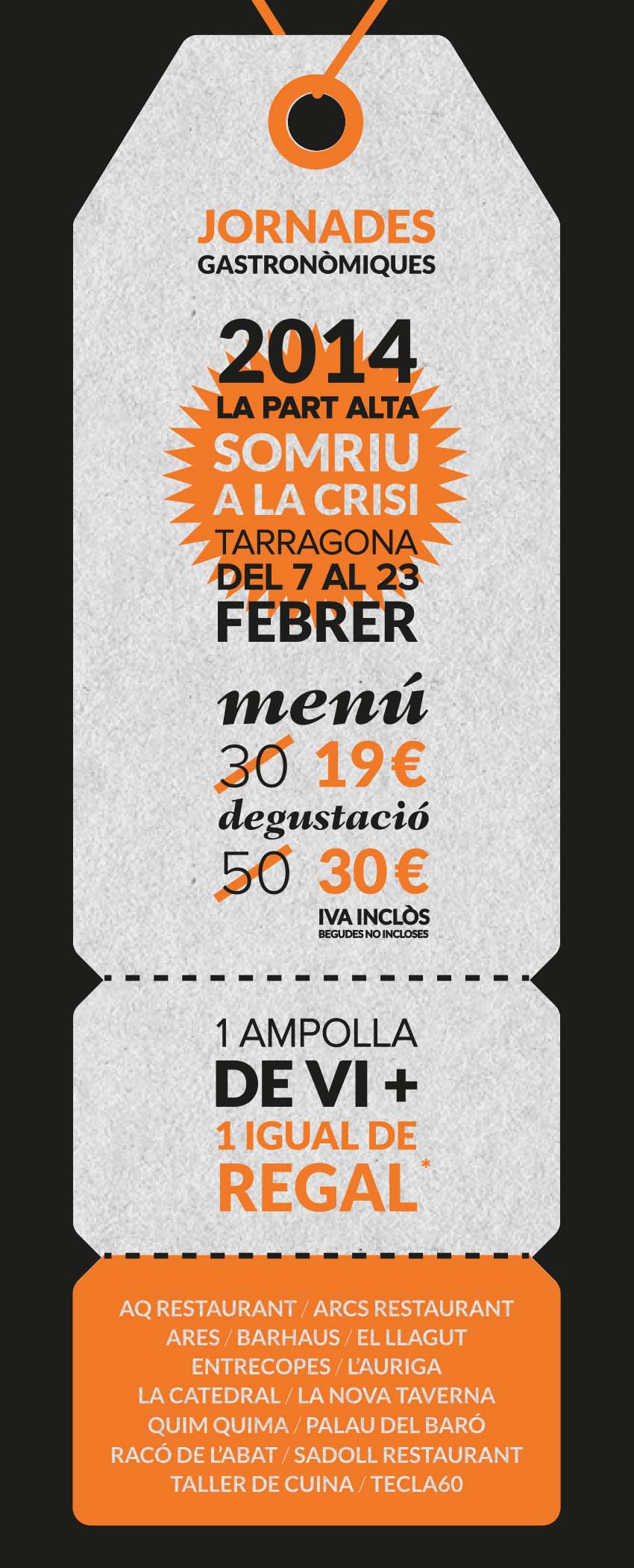Menús contra la crisi 2014