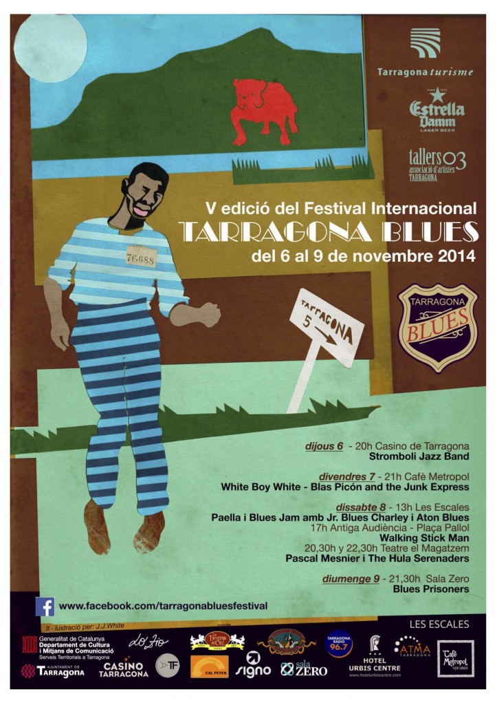 Blues Poster printer 2014 press