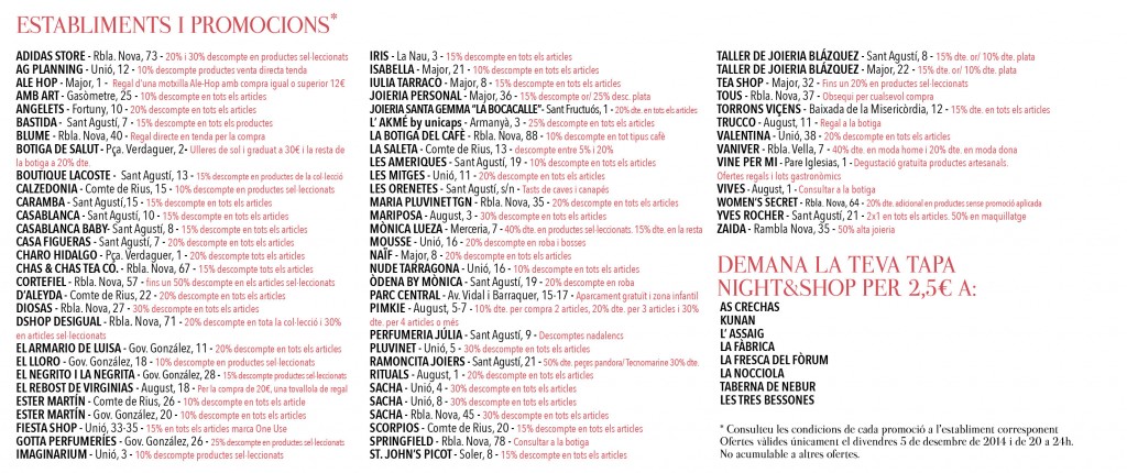 Flyer Night Shop TGN