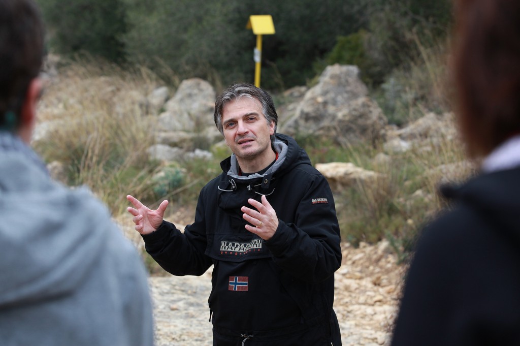 Sebastiano Alba, de Limonium, en un moment de la visita. / ©Pere Toda-Vilaniu Comunicació