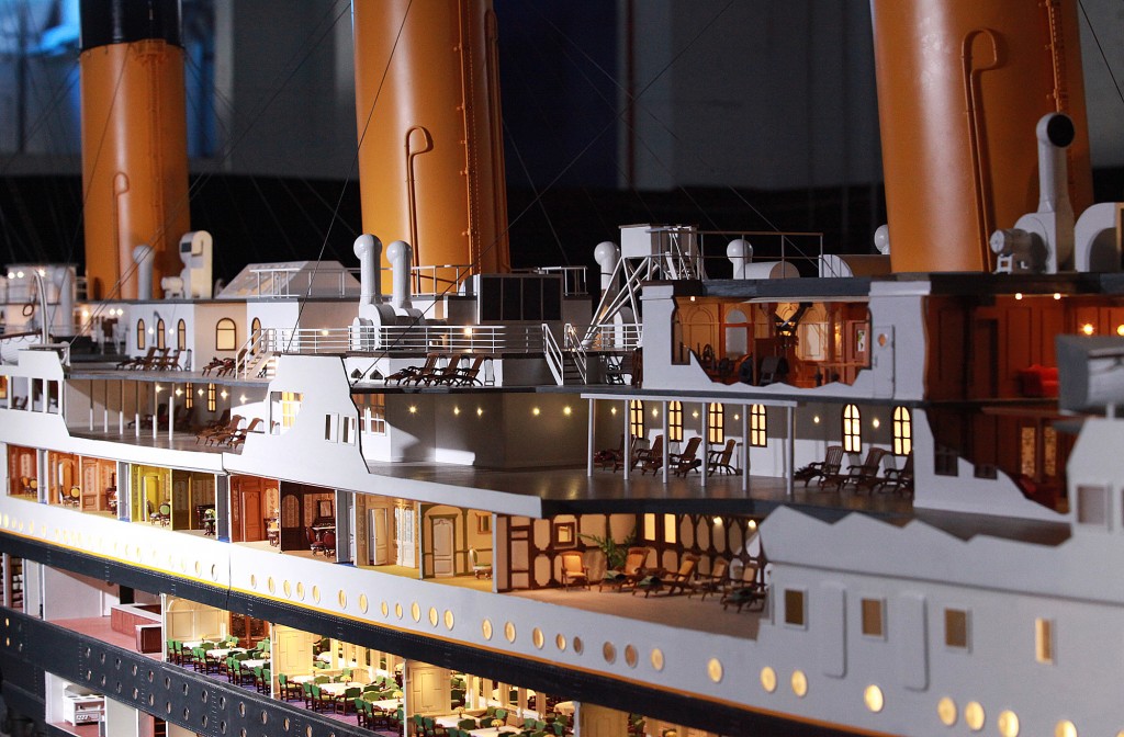 La maqueta del Titanic recrea hasta los detalles más pequeños. / ©Pere Toda-Vilaniu Comunicació