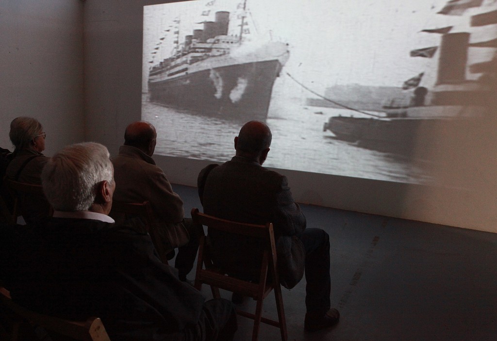 La exposición comienza con un audiovisual. / ©Pere Toda-Vilaniu Comunicació