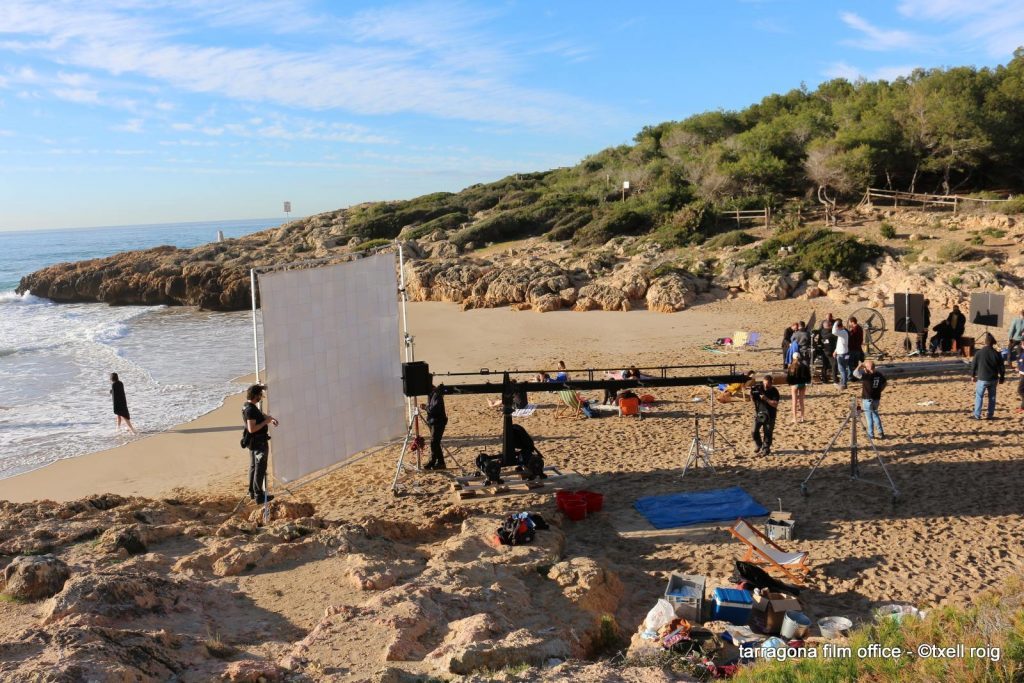 Plató a la platja de Tarragona