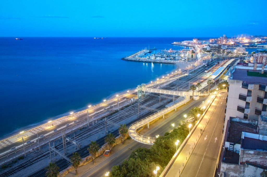 Night Gateway Views Tarragona