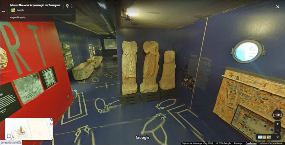 Visitas Virtuales al museo, sala de la necrópolis