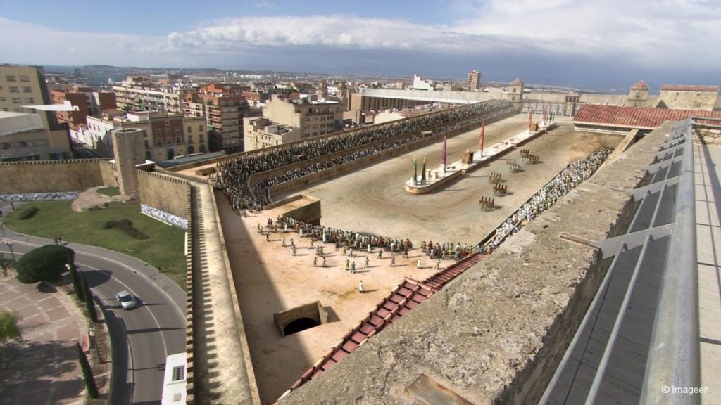 Imagen Virtual del Circo Roma desde el aire
