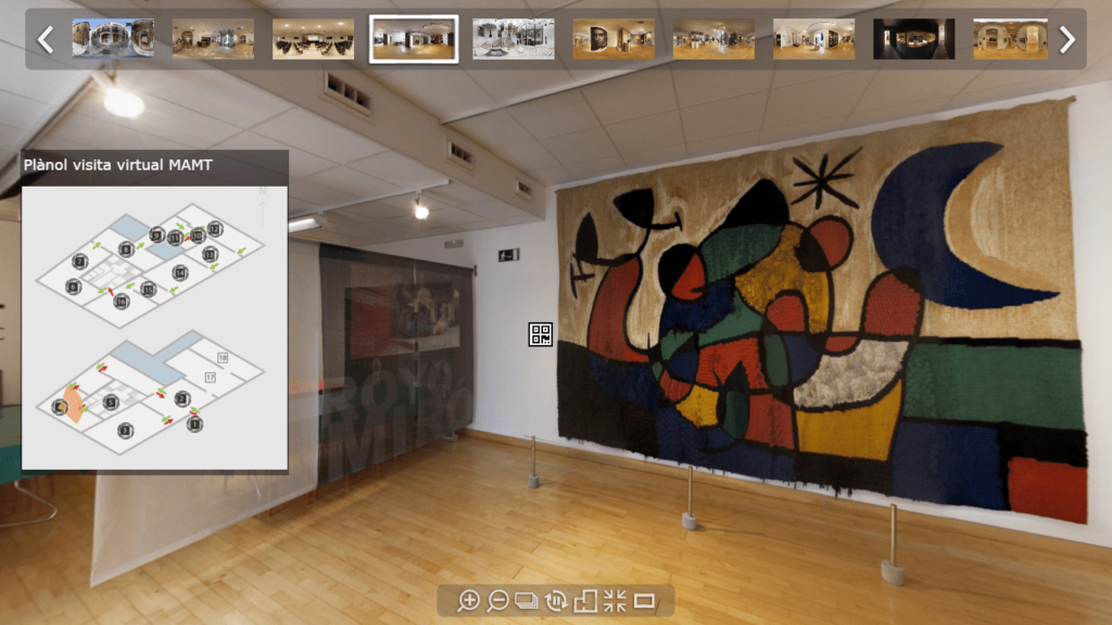 Une de les Visites Virtuals, la Sala Joan Miró