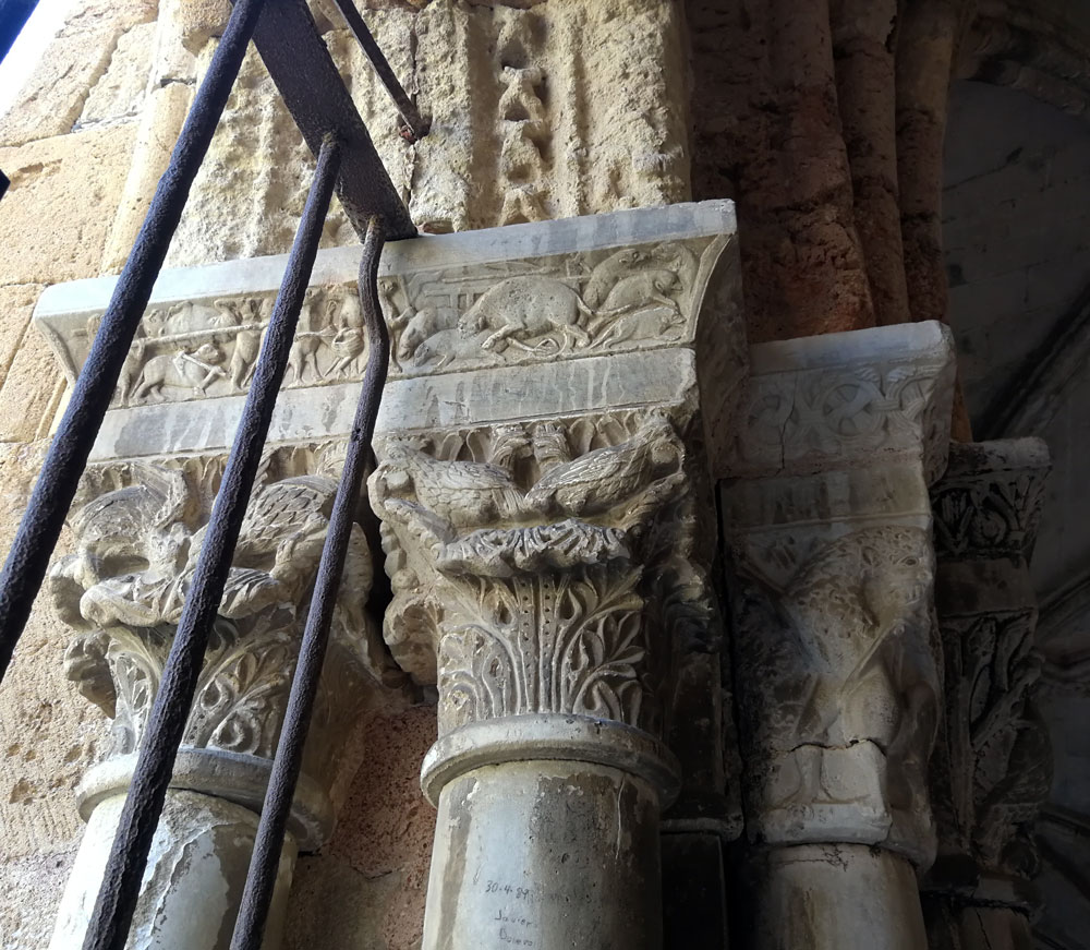 Column with Biblical images